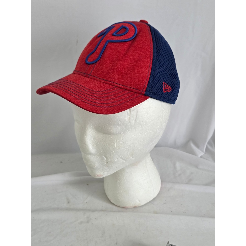 Era 39THIRTY Philadelphia Phillies Youth Cap Red Blue Mesh Stretch Fit